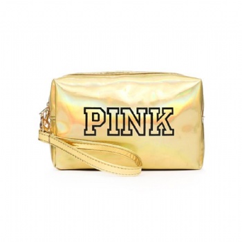 Colorful holographic makeup pouch bag