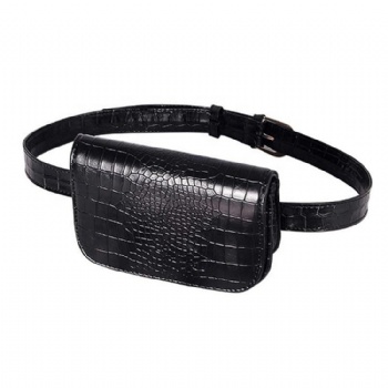 PU leather women waist bag