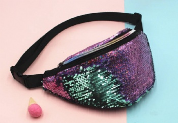 Girls Glitter Reversible Sequin Fanny Pack