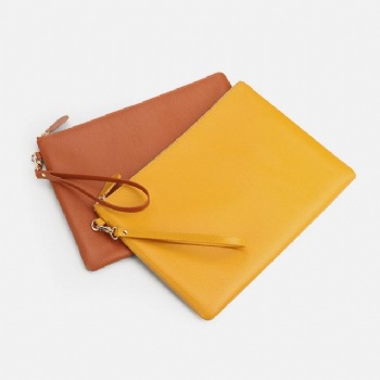 Women leather clutch bag