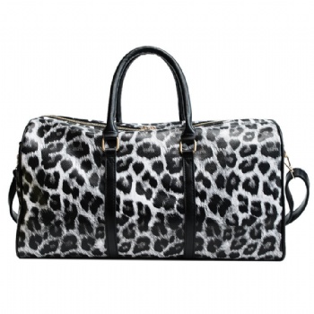 Leopard Printing PU Leather Duffle bag