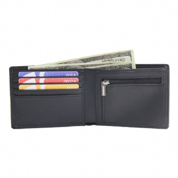 PU mens leather wallet