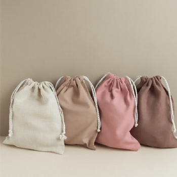 Cotton Linen Draw String Bags