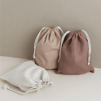 Cotton Linen Draw String Bags