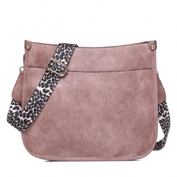 Leopard strap crossbody shoulder bags